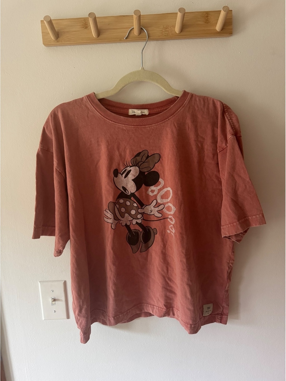 Albion Fit Minnie Mouse Boo Boxy Tee Shirt